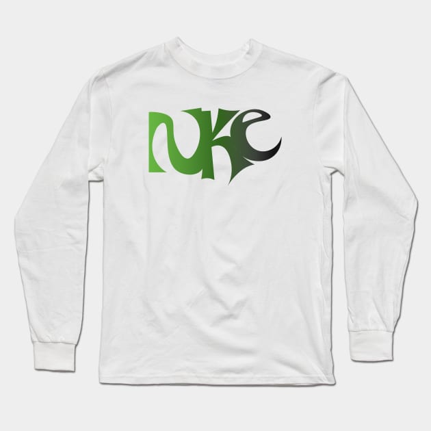 Nuke Green Flame Long Sleeve T-Shirt by ttvnuke